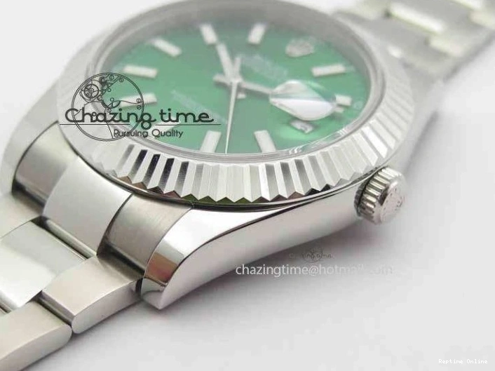 0202 DateJust II 41mm SS BP Maker Best Edition Green Dial On SS Bracelet SA AllSeason 3677